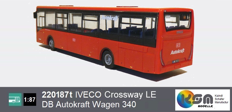 IVECO Crossway LE Autokraft Wagen 340 bestellbar  Preis 39,95€ zzgl Versandkosten - bestellung@ksm-modelle.de