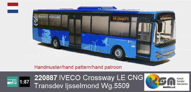 Sondermodell: IVECO Crossway LE - Transdev Ijsselmond Wagen 5509 - 144 Zeewolde + weitere (In Vorbereitung)