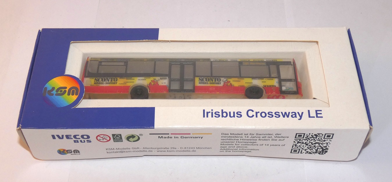 Prototypen-Freigabe-Muster IVECO Irisbus Crossway LE mit Verpackung