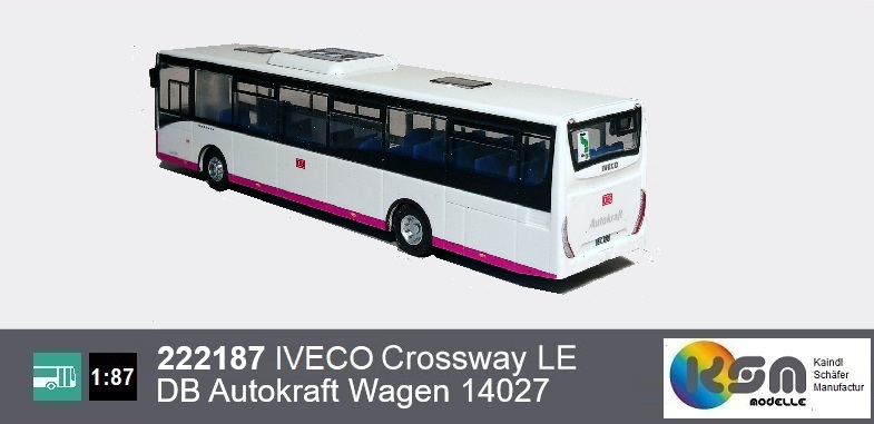 2121787  IVECO Crossway LE DB Autokraft Kiel Wagen 352 / 14027 - Busmodell2  1:87